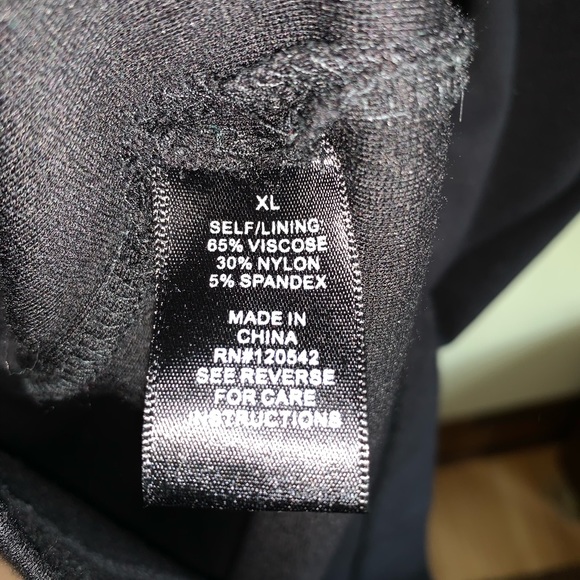 Felicity & Coco (Anthropologie) | black structured hourglass dress | sz XL - Picture 7 of 7